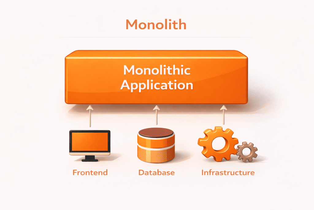 Advantages of a monolithic architecture